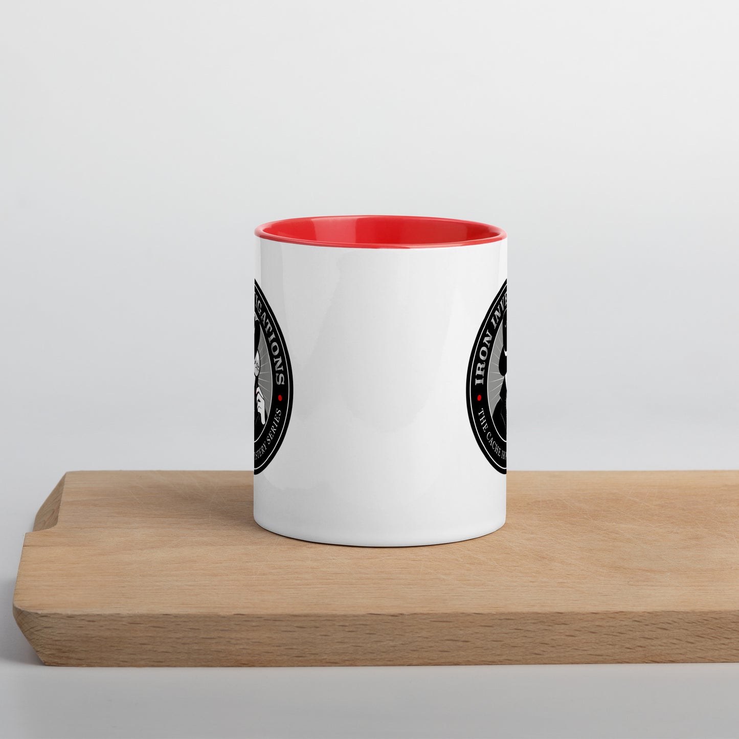Cache Iron Mug with Red Color Inside